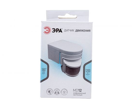 Датчик движения ЭРА MD 012 белый, макс. нагрузка 1100В Б0043789 – изображение 6