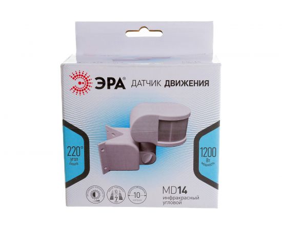 Датчик движения ЭРА MD 014 белый, макс. нагруз��а 1100В Б0043791 – изображение 7