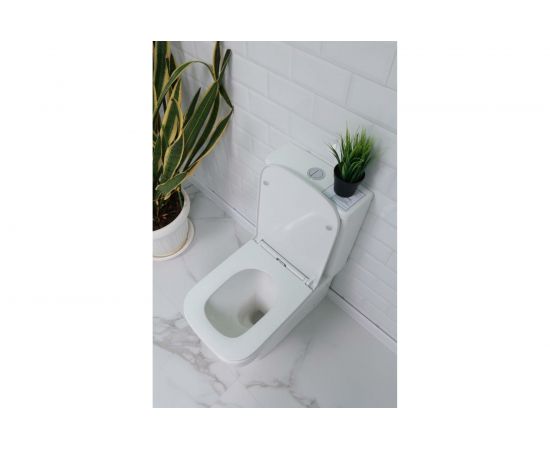 Унитаз-компакт ALCORA Bridas 3/6, безободковый, с сиденьем полипропилен, микролифт LT-2172A-R – изображение 7