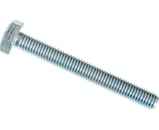 Болт Стройметиз полная резьба DIN933 М10х80, класс прочности 5.8, цинк 10 шт. 3012138 