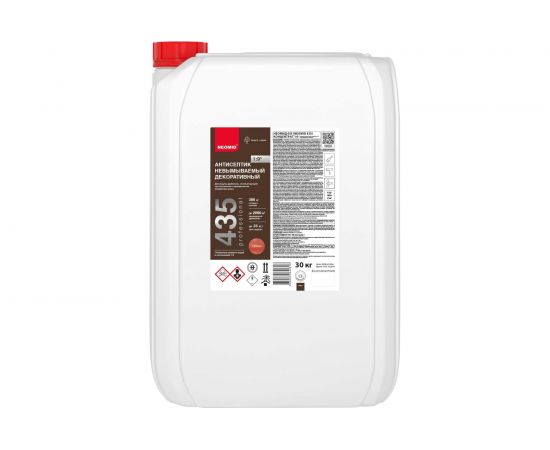 Декоративный невымываемый антисептик NEOMID 435 30 кг, рябина Н-435-30/к1:9 ряб. 