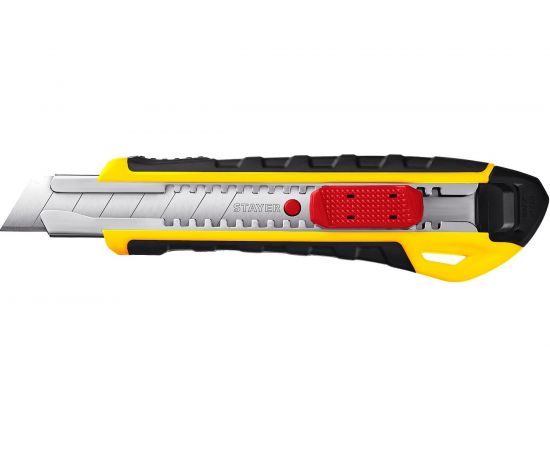 Нож с автостопом Stayer KS-18A сегментированные лезвия 18 мм 0916_z01 