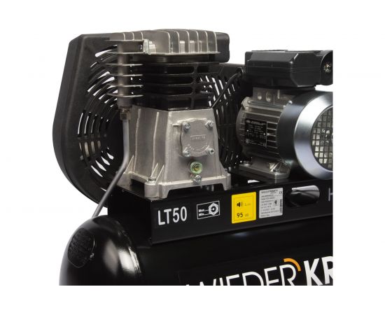 Двухцилиндровый ременной компрессор WIEDERKRAFT 50л 320л/мин WDK-90532 – изображение 12