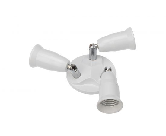 Цокольный разветвитель REXANT Е27 на 3хЕ27 поворотный белый 11-8863 – изображение 2