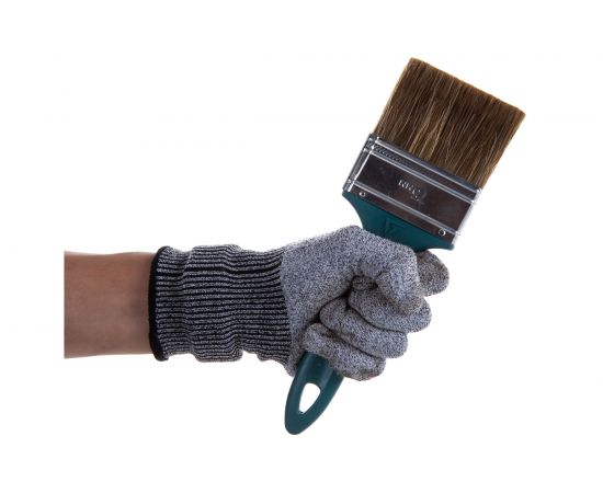 Плоская кисть STAYER Lasur Euro смешанная натуральная и искусственная щетина пластмассовая ручка 75 мм 01081-75 – изображение 2