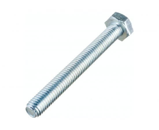 Болт Стройметиз полная резьба DIN933 М10х80, класс прочности 5.8, цинк 10 шт. 3012138 – изображение 2