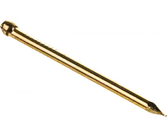 Финишный латунированный гвоздь 1.4х25, 50шт - пакет Tech-Krep 104055 – изображение 2