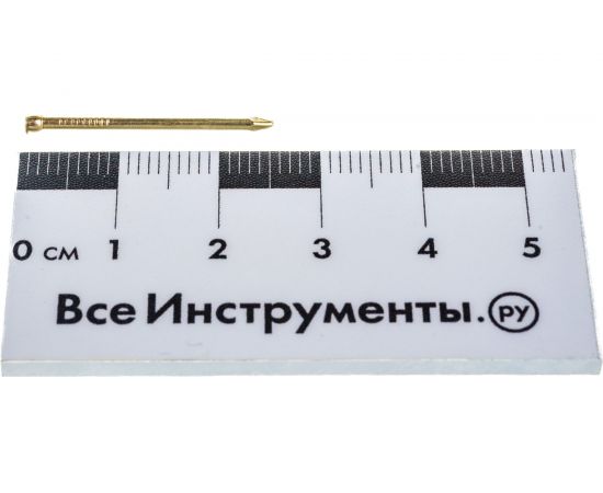 Финишный латунированный гвоздь 1.4х25, 50шт - пакет Tech-Krep 104055 – изображение 3