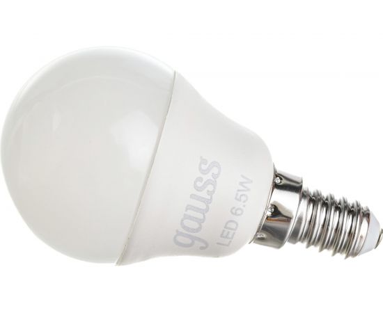 Лампа LED Globe E14 6.5W 100-240V 4100K Gauss 105101207 – изображение 3