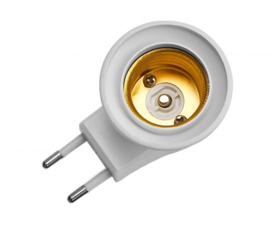 Патрон-переходник с выключателем FERON с E27 на розетку, 230V, пластик, белый, 40х60мм, LH61 41039 – изображение 4