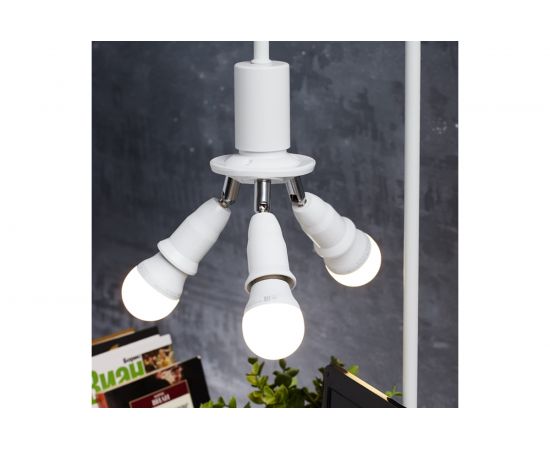 Цокольный разветвитель REXANT Е27 на 3хЕ27 поворотный белый 11-8863 – изображение 4