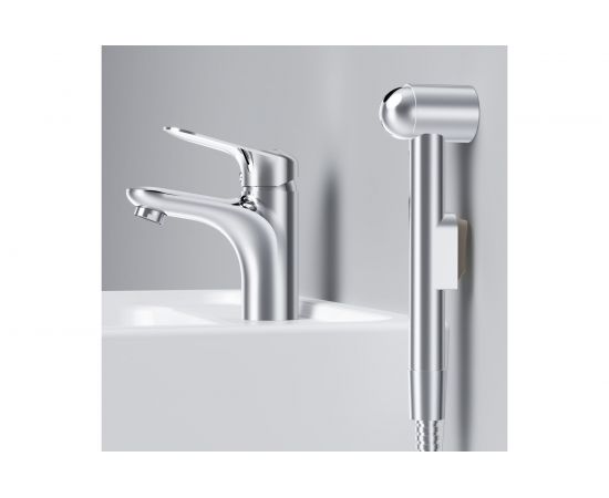 Смеситель для умывальника AM.PM Sunny с гигиеническим душем, хром F85C03000 – изображение 4