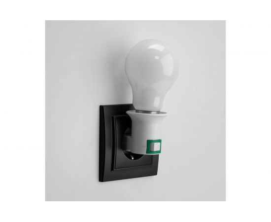 Патрон-переходник с выключателем FERON с E27 на розетку, 230V, пластик, белый, 40х60мм, LH61 41039 – изображение 5