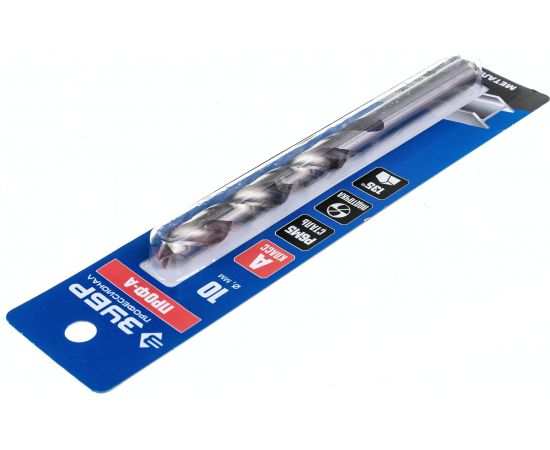 Сверло по металлу Проф-А, класс А, Профессионал (10х87х133 мм; Р6М5) ЗУБР 29625-10 – изображение 5