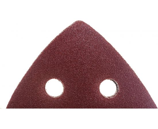 Треугольник абразивный на ворсовой подложке под липучку (5 шт; 93 мм; P120; 6 отв) MATRIX 73862 – изображение 5