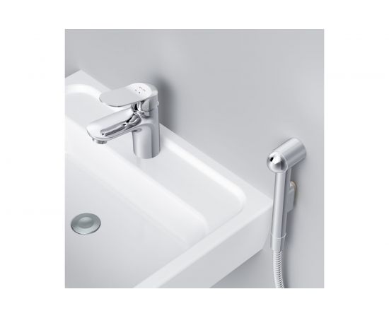 Смеситель для умывальника AM.PM Sunny с гигиеническим душем, хром F85C03000 – изображение 6