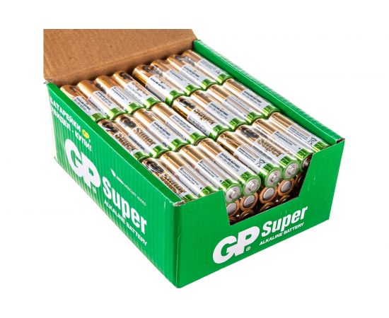 Алкалиновые батарейки GP Super Alkaline 15А АA - 96 шт. 15ARS-2SB4 – изображение 7
