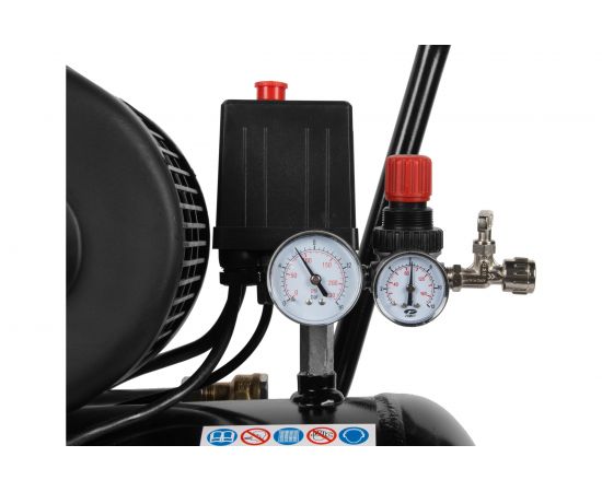 Двухцилиндровый ременной компрессор WIEDERKRAFT 50л 320л/мин WDK-90532 – изображение 9