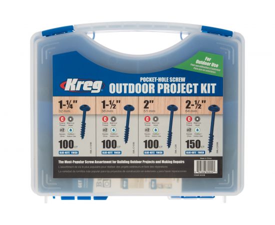 Набор шурупов KREG, 450 шт., в пластиковом чемодане SK03B 