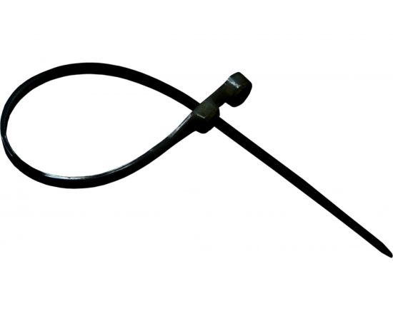 Кабельный хомут с монтажным отверстием Экопласт 3.5х110 мм, черный 45109BL 