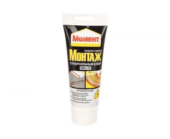 Монтажный клей Момент Монтаж Суперсильный Прозрачный 185 г Б0022978 