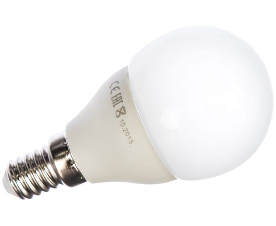 Светодиодная лампа P45 5.5W E14 3000K 430лм шар матовый КРАСНАЯ ЦЕНА 4606400615903 