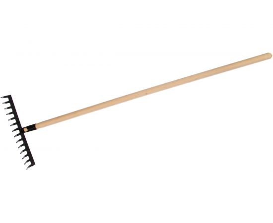 Прямые грабли СИБРТЕХ 14 зубьев, 360 мм, с черенком 61742 