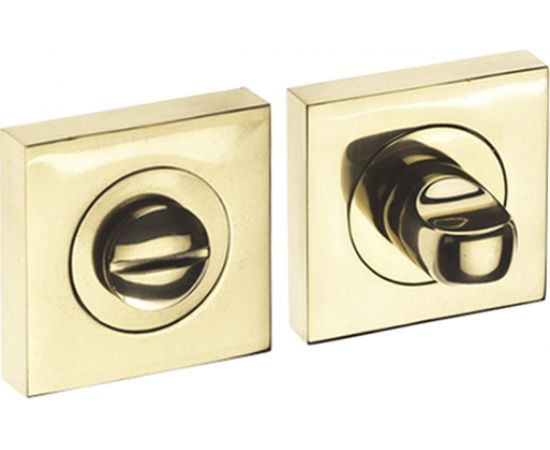 Поворотная кнопка DOORLOCK DL M08/SY OLV-15 полированная латунь, квадратная розетка, A=35-42мм, шток 5/8мм 73585 