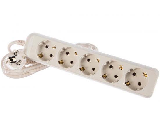 Удлинитель ЭРА U-5e-3m Россия c заземлением, 3х1мм2, 16А, ПВС, 5гн, 3м Б0028376 – изображение 2