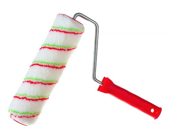 Валик 250 мм, ворс 12 мм, D - 48 мм, D ручки - 8 мм, полиамид, полиакрил СИБРТЕХ Эмали 80171 – изображение 2