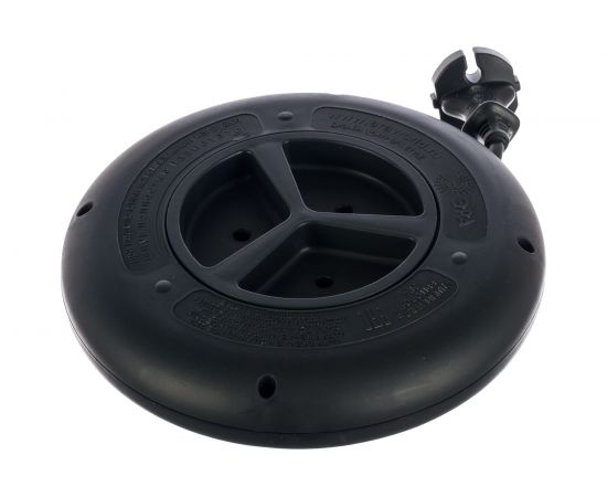 Удлинитель ЭРА UR-3-3m-B черный рулетка, без заземл, 2x0.75мм2, 3гн, 3м Б0019039 – изображение 2