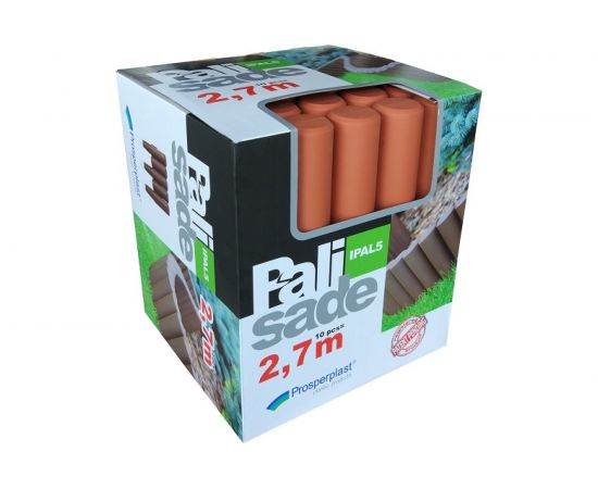 Заборчик для клумбы 2,7м, 10 штук, терракотовый Prosperplast Palisada IPAL5-R624 – изображение 2