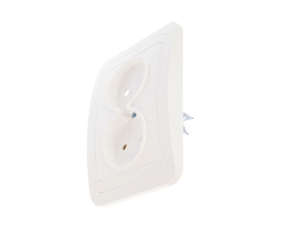 Двойная розетка, белая 2П 10А TDM Валдай SQ1804-0009 – изображение 2