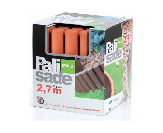 Заборчик для клумбы 2,7м, 10 штук, терракотовый Prosperplast Palisada IPAL5-R624 – изображение 3