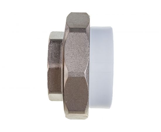 Муфта комбинированная разъемная с внутренней резьбой VALFEX PP-R белая, 63 мм х2" 10155050 127-0219 – изображение 3