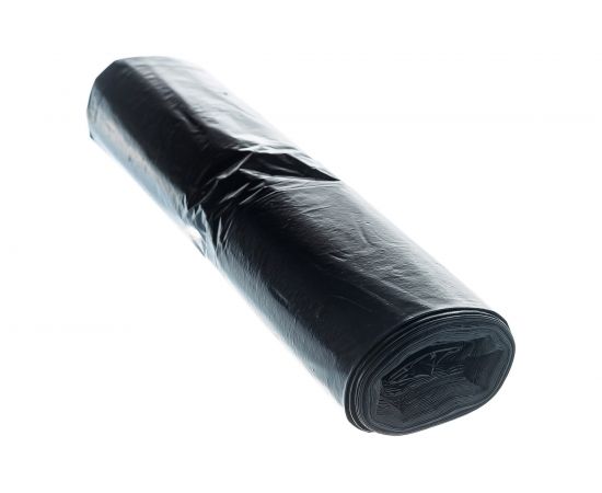 Мешки для мусора черные эконом (5 шт; 240 л; 90x130 см; 30 мкм; ПВД) ЛЮБАША 605338 – изображение 3