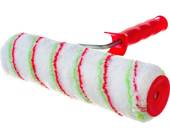 Валик 250 мм, ворс 12 мм, D - 48 мм, D ручки - 8 мм, полиамид, полиакрил СИБРТЕХ Эмали 80171 – изображение 3