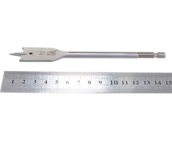 Сверло перовое по дереву (24х152 мм) RENNBOHR 659124 – изображение 5