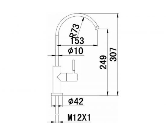 Кранчик для питьевой воды Aquanet AF210-91S Steel сталь, сатин 00225487 – изображение 5