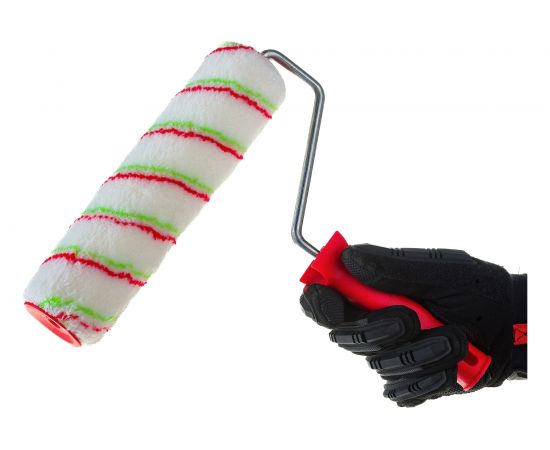 Валик 250 мм, ворс 12 мм, D - 48 мм, D ручки - 8 мм, полиамид, полиакрил СИБРТЕХ Эмали 80171 – изображение 5