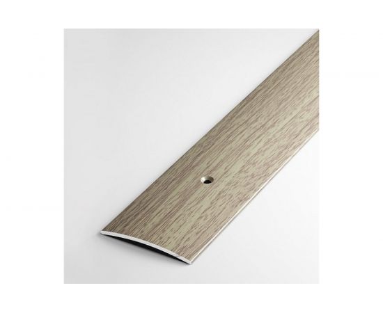 Порог прямой алюминиевый (44.5 мм; 0.9 м; декоративный; дуб беленый) Лука 00000001476 