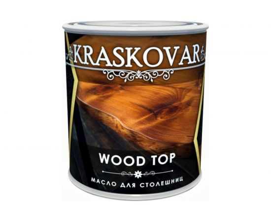 Масло для столешниц Kraskovar Wood Top бесцветный 0,75 л 1363 