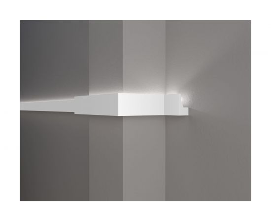 Потолочный карниз Decor-Dizayn ударопрочный влагостойкий под LED подсветку 40Х25Х2000 мм DD616 