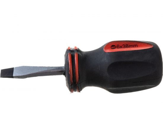 Шлицевая короткая отвертка NIKONA Cr-V, SL6x38 22-721 