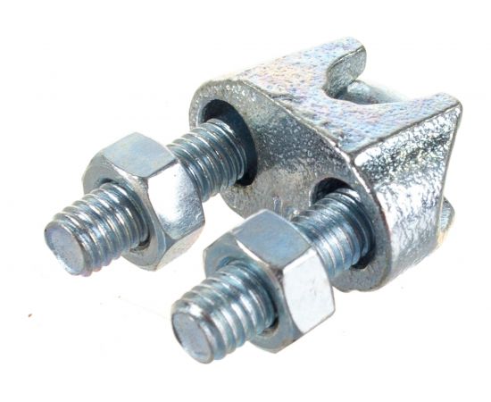 Зажим троса DIN 741 оцинкованный 25 шт. (10 мм; ТФ5) Зубр 4-304415-10 