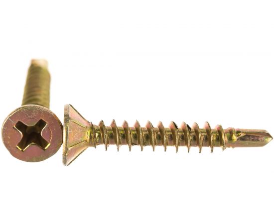 Оконный саморез с буром ЕВРОПАРТНЕР желтый цинк 3,9х25 36шт. 14 3925 1 