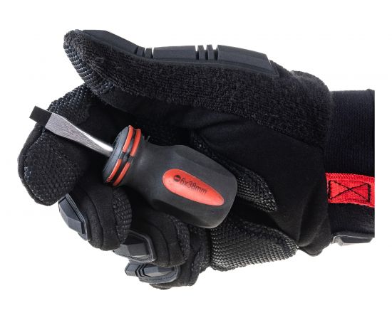 Шлицевая короткая отвертка NIKONA Cr-V, SL6x38 22-721 – изображение 11