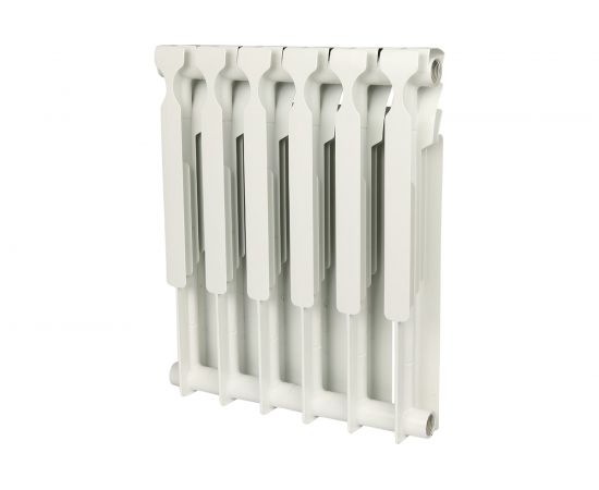 Биметаллический радиатор ROMMER Optima BM 500 6 секций RAL9016 89571 – изображение 2