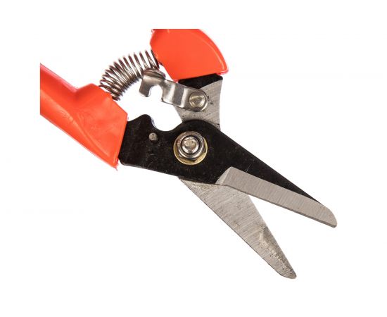 Цветочный секатор с прямыми лезвиями FEONA МИНИ 170 мм, пластиковые ручки с ремешком 004-0828 22776 – изображение 2