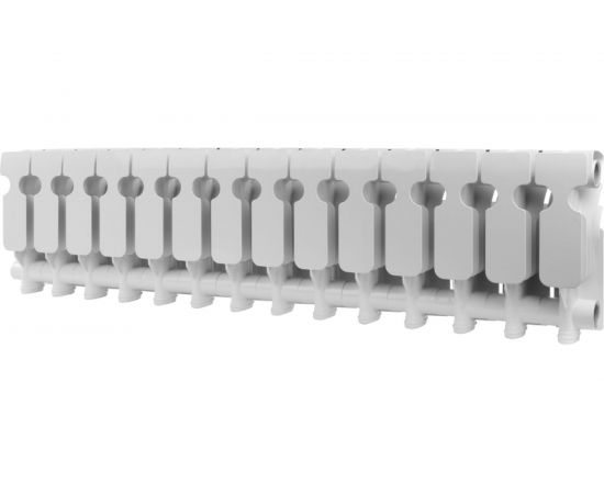 Алюминиевый радиатор ROMMER Plus 200 14 секций RAL9016 89993 – изображение 2